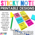 sticky note reminder