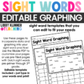 sight words graphing editable