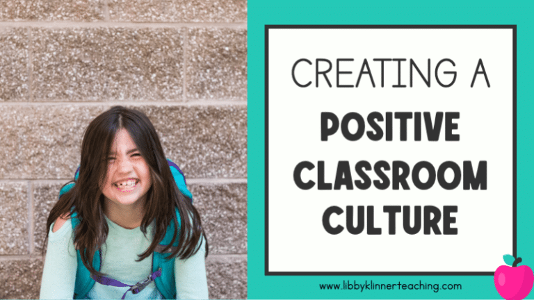 Positive Classroom Culture with FREE Student Notes