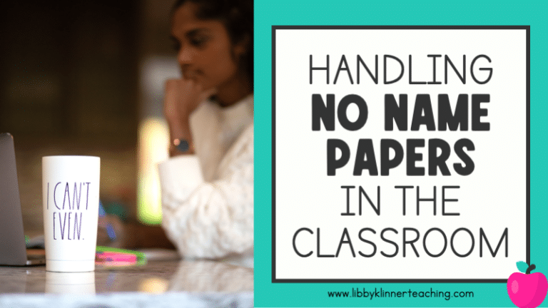 Handling No Name Papers in the Classroom