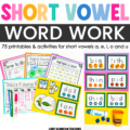 short vowel word work