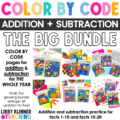 color by code addition subtraction