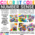 color by code number sense bundle