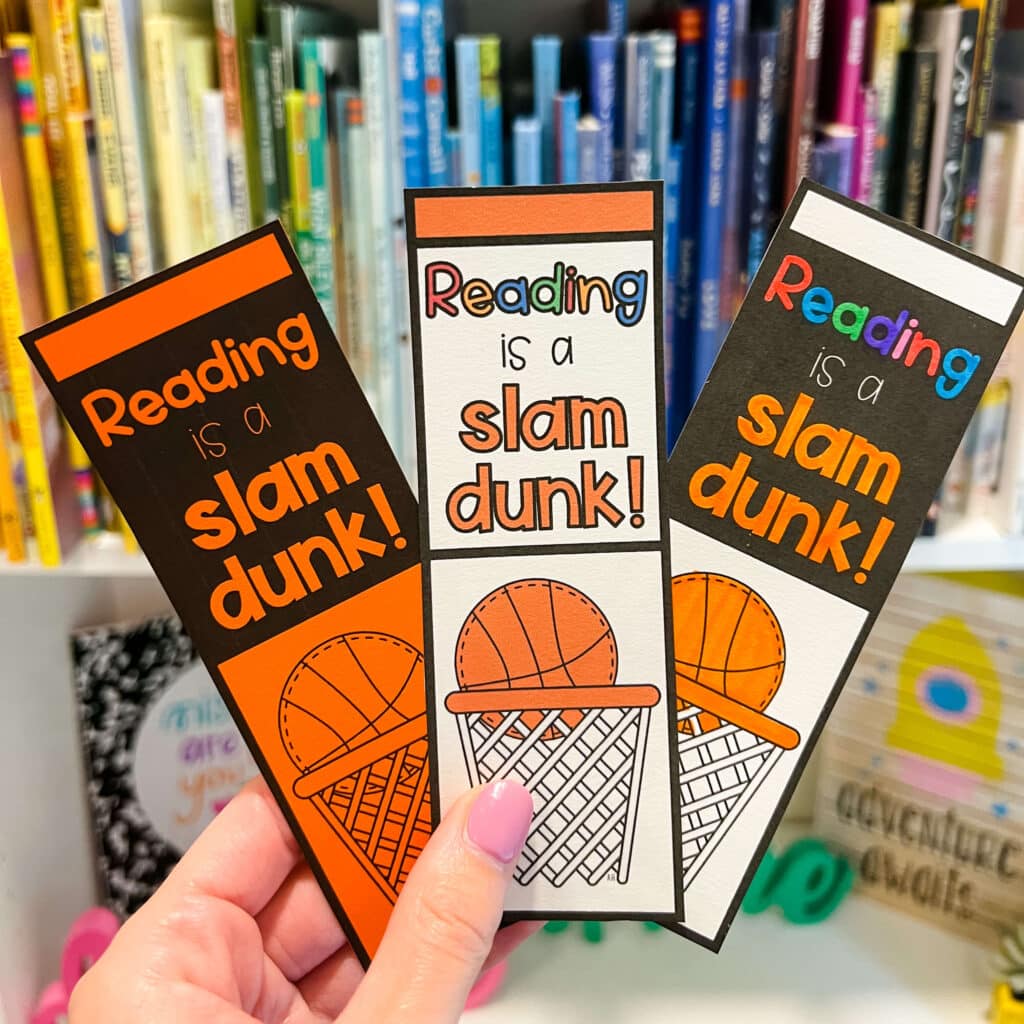 March Madness Reading Bookmarks