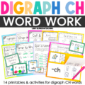 digraph ch word work
