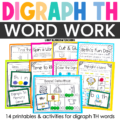 digraph th word work