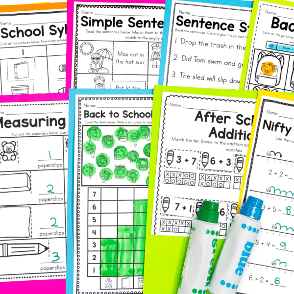back to school early finishers back to school early finishers
