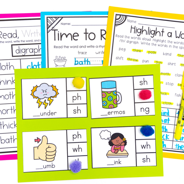 digraph th word work digraph th word work