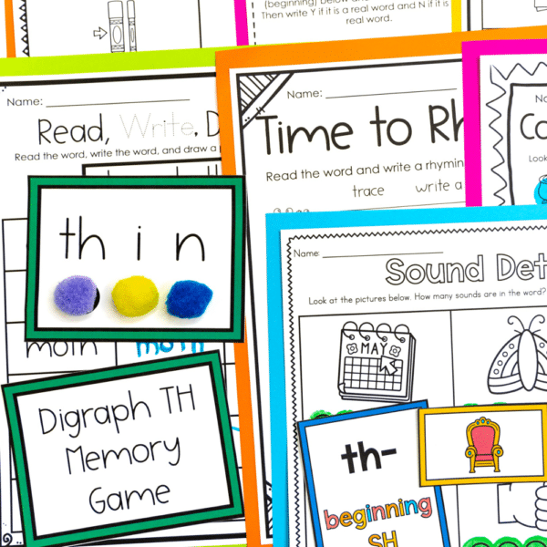 digraph th word work digraph th word work
