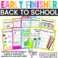 back to school early finishers