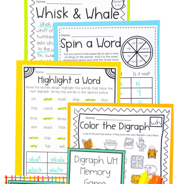 digraph wh word work digraph wh word work