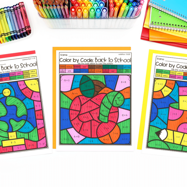 back to school color by code addition subtraction back to school color by code addition subtraction