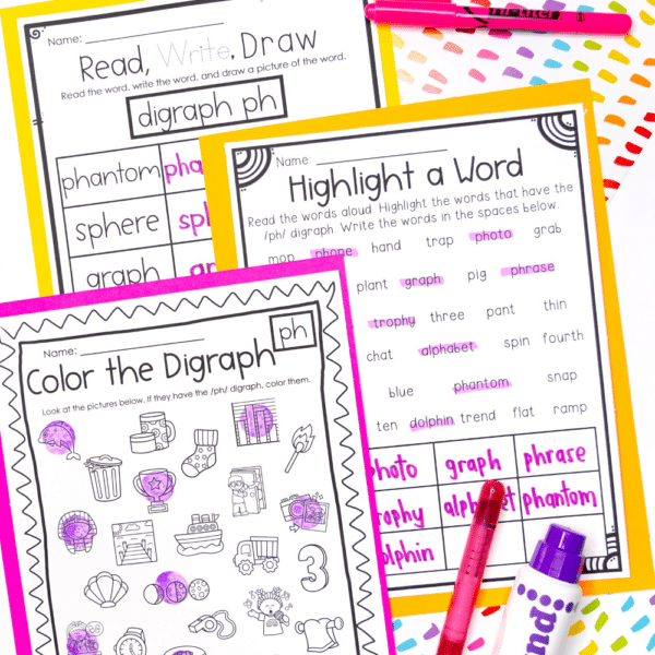 digraph ph word work digraph ph word work