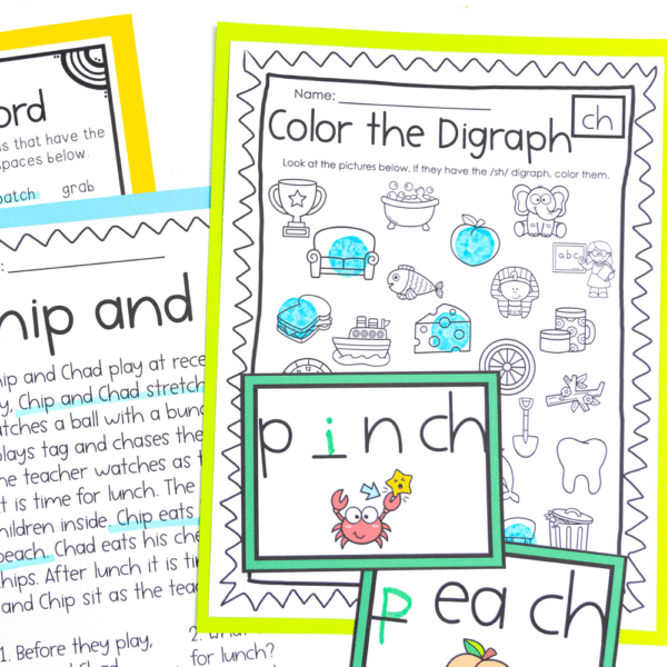 digraph ch word work digraph ch word work