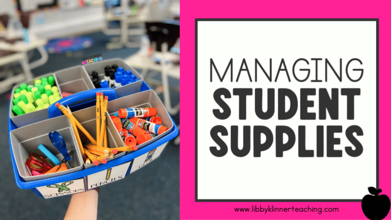 Managing Student Supplies