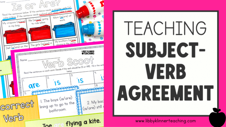 Fun and Effective Subject-Verb Agreement Activities for First Graders
