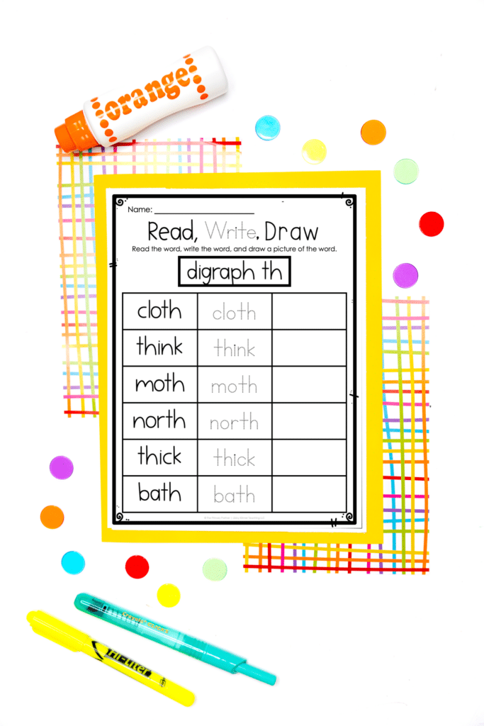 consonant digraphs