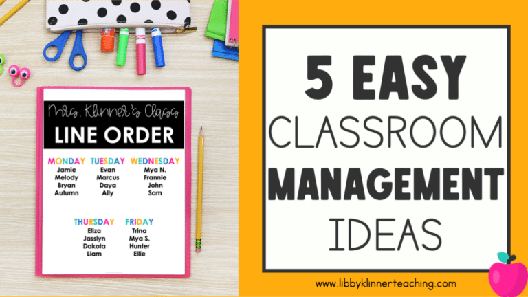 5 Easy Classroom Management Strategies
