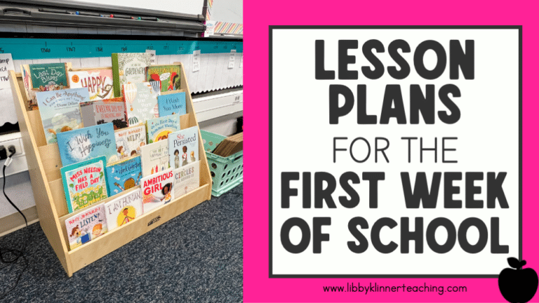 First Week of School Lesson Plan Ideas