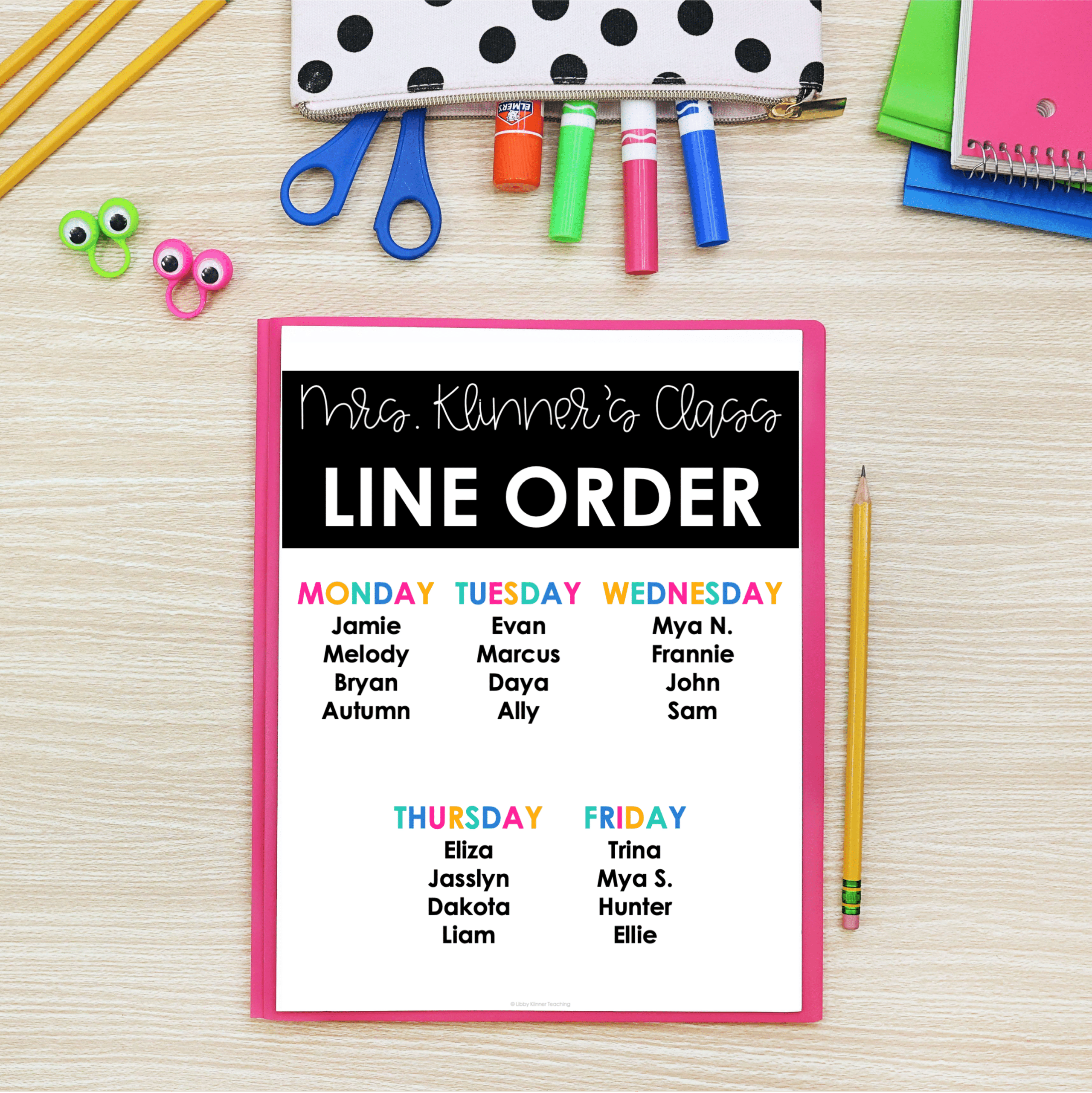 line order mockup